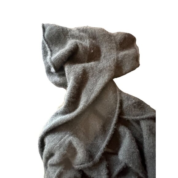 Sayami Black Cashmere Ruffle Scarf One Size - Picture 4 of 4